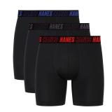 Hanes Menfts Moves Performance Boxer Brief, Total Support Pouch, RegularTrunkLong Leg, 3-Pack, 6\in		 Description: Hanes Menfts Moves Performance Boxer Brief, Total Support Pouch, RegularTrunkLong Leg