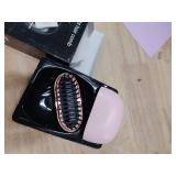 Mini Hair Straightener,Rechargeable Wireless Portable Hair Straightener Brush,3-Speed Temperature Control,Mini Hair Straightener for Women,Idea for Home Travel (Pink)