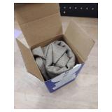 MIULEE Pack of 2 Decorative Outdoor Solid Waterproof Throw Pillow Covers Faux Linen Garden Farmhouse Cushion Cases for Patio Tent Balcony Couch Sofa 20x12 Inch Khaki