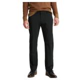 Dockers® Menfts City Tech Trouser Straight Fit Smart 360 Tech Pants, Mineral Black, 31W x 30L