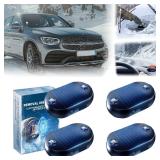 Valentines Day Gifts 4 Packs Car Interference Antifreeze Instrument,Solar AntiFreeze Electromagnetic Car Snow Removal Device,Portable Car Defroster,Fast and Efficient Ice Scrapers for Windshield