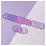 EPOMAKER CloudGel Wrist Rest for Keyboard and Mouse, 2 Pieces Silicone Wrist Support, Anti-Slip Rubber Bottom, Ergonomic Design, Suitable for OfficeComputerLaptopGaming (Purple)