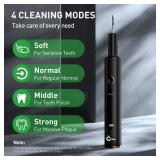 Plaque Remover for Teeth - Tartar Remover for Teeth, Dental Calculus Remover Teeth Cleaning Kit 4 Speed Modes with 4 Replaceable Heads, IPX6 Waterproof with LED Light