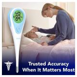 Vicks SpeedRead Digital Thermometer for Baby, Kids and Adults, Color-Coded Readings, Oral, Baby Rectal Thermometer or Under The Arm, Water Resistant
