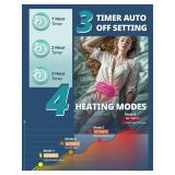 Slimpal Portable Heating Pad for Period Cramps, Electric Cordless Back Belly Waist Heating Pad for Menstrual Cramp Relief, Rechargeable Wearable Heat Belt Gifts for Her Women Girl Wife, Bright White