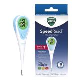 Vicks SpeedRead Digital Thermometer for Baby, Kids and Adults, Color-Coded Readings, Oral, Baby Rectal Thermometer or Under The Arm, Water Resistant