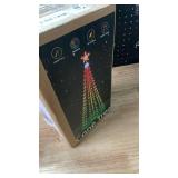 Holaurora 8FT Lighted Outdoor Christmas Tree, 340 LED Smart Cone Tree, Music Sync RGB Fairy Lights, LED Light Show, APP and Remote Control, Timer Function, Perfect for Outdoor Christmas Decorations