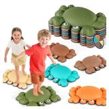 Toddler Stepping Stones for Kids, 6pcs Non-Slip Balance Stepping Stones for Promoting Childrenfts Coordination Skills, Indoor and Outdoor Sensory Toys Obstacle Course for Kids Age 3 4 5 6 7+