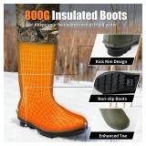 Trudave Hunting Waders with Boot Hanger and 800GRAM Insulation, 6mm Waterproof Neoprene Camo Wader, 100percent Waterproof and Warm