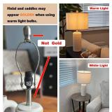 PoKat 23\ Modern Ceramic Table Lamp Set of 2 for Living Room White Desk Lamps for Bedroom Farmhouse Bedside Nightstand Lamp House Warming Gifts New Home Decor End Table Lamps Gifts for Women Mom Beige