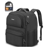 Bosynoy 2 Ball Bowling Backpack, Extra Large Bowling Ball Bag Totes with Protective Foam Padded, Accessory Pouch and Shoe Compartment Fits Up to Mens Size 16, Black