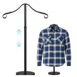 Reusable Shirt Display Stand-Mannequin Torso Tshirt Display Stand for RetailVendors,18-33\ Adjustable Dress Form Mannequin Stand Clothes Rack,Portable Stable Holder Jacket Coat Hanger,All MetalBlackin