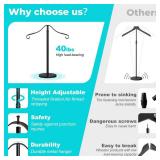 Reusable Shirt Display Stand-Mannequin Torso Tshirt Display Stand for RetailVendors,18-33\ Adjustable Dress Form Mannequin Stand Clothes Rack,Portable Stable Holder Jacket Coat Hanger,All MetalBlackin