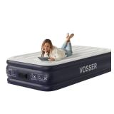 VOSSER Twin XL Air Mattress with Built in Pump Raised,80\ Long,Upgraded 18ftftInflatable Mattress,Self Inflatable Blow Up Mattress in 2 Mins,Twin Size Air Mattress with Carry Bag for Home,Campingin