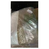 AINUOQI Laundry Hamper Large Laundry Basket with Leather Handles, Decorative Storage Cotton Rope Woven Basket for Blankets, Clothes Hamper for Living Room, Jute and White, 85L