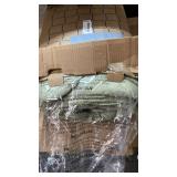 Bedsure California King Comforter Set - Olive Green, 3 Piece Bedding Set, 1 Comforter 104\x96\in and 2 Pillow Shams 20\inx36\in+2\inin