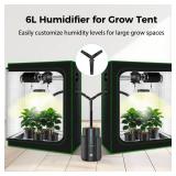 6L1.59Gal Humidifier for Plants, Reptile Fogger Mister with Precise Temp and Humidity ProbeExpandable Hose, Smart Humidifier for Grow Tent, Mushroom, Houseplants, Reptile Tank 24H Timer