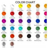 Nicpro 32 Colors Outdoor Acrylic Paint Bulk with Brush and Sponge, Knife, Non-Toxic Paint for Multi-surface Rock, Wood, Fabric, Leather, Crafts, Canvas, Shoes and Wall Painting