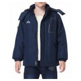IDTALHZY Kidfts Ski Jacket Waterproof Winter Coat Boyfts and Girlfts Fleece Snowboarding Jackets with Detachable Hood