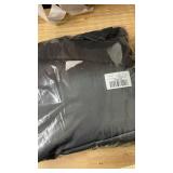 DWCN Room Divider Blackout Curtain Thermal Grommet Panel with Top for Bedroom Partition, Patio Sliding Door Curtains - Extra Wide Curtains for Glass Door, 6.7ft Wide x 7ft Tall, Dark Grey