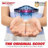 Force1 Scoot Hand Operated Drone for Kids or Adults - Hands Free Motion Sensor Mini Drones, Easy LED Indoor Rechargeable UFO Toy Flying Orb Ball Drone Toys for Boys and Girls (Blue)