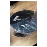 FUNSUEI 12 Inch Round Metal Cake Stand, Detachable Metal Cupcake Stand, Dessert Display Plate for Weddings, Tea Parties, Birthday Parties and Other Celebrations, Black