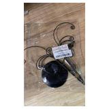 Ornament Tree Display Stand Wire Tree  10.6 Inch Black Rotating Wrought Iron Tabletop Holder with Multiple Hooks for Hanging Glass Ornaments, Balls, Jewelry, and Small Craft Items  Decorative Rack