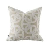 Croker Horse 20x20ftft Inches Throw Pillow Cushion Cover - Pig Nose Horseshoe Pattern Chenille Jacquard Embroidery Luxury Modern Style Couch Sofa Pillow for Living Room Bedroom