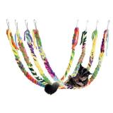 RIOUSSI Handmade Hanging Sugar Glider and Rat Toys for ClimbingExercisingJungle Exploration, Cage Accessories, Random Color, 4 Pack