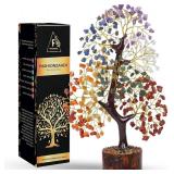 FASHIONZAADI 7 Chakra Tree of Life, Crystals and Healing Stones, Birthday Gifts for Women - Crystal Tree for Positive Energy, Home Office Decor, Spiritual Gifts for Women
