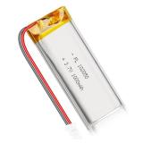 Qimoo 102050 3.7V 1000mAh LiPo Battery - Rechargeable Lithium Polymer Battery with Protection Board and Micro JST 1.25 Connector for Electronic Device