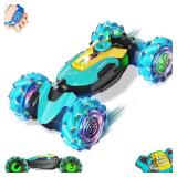 Gesture Sensing RC Stunt Car,Remote Control Car Toys for Ages 5-7-13,with Lights Music Spray,4WD 360° Spins All Terrains Kids Toys RC Cars,3-6 Year Old Boy Birthday Gift and 3-12 Best Gift for Kids