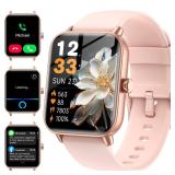 Smart Watches for Women (MakeAnswer Calls), Alexa Built-in Smart Watch for AndroidiPhones with Receive MessagesEmailsReminders, 1.85\ HD Fitness Tracker Watch with Heart RateSleepSpO2 Monitorin
