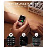 Smart Watches for Women (MakeAnswer Calls), Alexa Built-in Smart Watch for AndroidiPhones with Receive MessagesEmailsReminders, 1.85\ HD Fitness Tracker Watch with Heart RateSleepSpO2 Monitorin