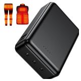 Whsahans 20000mah 7.4V Battery Pack for Heated Vests Jackets Suit for ORORO,Venustas, 5V2A Rechargeable Power Bank for Heated Vests Jackets Hoodies Pants Coat for Men Women Heating Vest