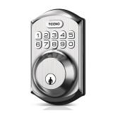 TEEHO TE001 Keyless Entry Door Lock with Keypad - Smart Deadbolt Lock for Front Door with 2 Keys - Auto Lock - Easy Installation - Satin Nickel