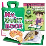 My Quiet Book - Toddler Plane Activities, Car Airplane Montessori Busy Board Book for Toddlers 1-3 - No Parts to Get Lost - Gifts for 1 2 3 4 Year Old Girl, Birthday Gifts Toys Age 2-4