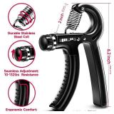 FitBeast Grip Strengthener Forearm Strengthener Hand Grips Strengthener Kit - 5 Pack Adjustable Resistance