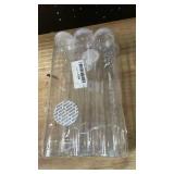 GRZJOPP 6Pcs Spaghetti Pasta Storage Containers with Lids,Tall Clear Pasta Storage Containe for Noodles Flour Cereal Sugar Beans, Spaghetti Pantry Container