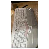 Nulea RT05B Wireless Ergonomic Keyboard, Split Keyboard with Cushioned Wrist Rest, Bluetooth and USB Connectivity, USB-C Rechargeable, Compatible with Windows Mac