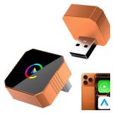 Wireless Carplay Adapter for iPhone,Wired CarPlay to Wireless,Android Auto 2in1 Mini USB Design with Fast Stable Connection Car Play for Apple iOS 10+, Android 11+ Version