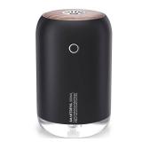 SmartDevil Portable Mini Humidifier, 500ml Desk Plant Humidifier, USB Personal for Bedroom, Office with Night Light, 2 Mist Modes, Black