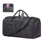 S-ZONE 50L Convertible Travel Garment Bag Carry on Garment Duffel Bag for Men Women 2 in 1 Hanging Suitcase Suit Business Travel Bag, Black
