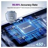 Ovutek Bathroom Scales Digital Weight, Topnotch Quality 450lb Weight Scale, Most Accurate to 0.05lb, Automatic Weighing Scale for Body Weight, Baby, Pet, Larger LED, Sturdy and Durable Base Machine