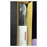 Thestoa Shower Curtain Rod Adjustable 43-78 inch, 1\Diameter Spring Tension Curtain Rod No Drill, Anti-Rust Non-Slip Shower Rod, Black Shower Curtain Rod for Bathroom Tensionin