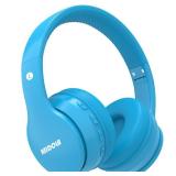 MIDOLA Kids Headphones Bluetooth 5.4 Wireless 68H Play Time Volume Limit 8594dB Over-Ear Foldable Headset,Type-C Fast Charging,with Wired Aux Mic for Toddler Child Pad Tablet Blue