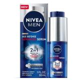 NIVEA MEN Age Defense Advanced Face Serum for Dark Spots with Thiamidol (TM) + Hyaluronic Acid, Fast-Absorbing Face Serum for Men Helps Reduce Look of Dark Spots, Fine Lines and Wrinkles, 1 Fl Oz Bott
