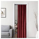 Burgundy Red Valentines Door Doorway Velvet Luxury Curtains for Living Room,Romantic Vintage Portiere Fake Temporary Tapestry Drapery Blocker Draft Curtain Divider for Backdrop Cover Movie Theatre,80L