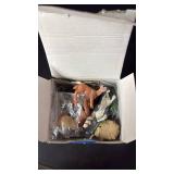 OrgMemory 48pcs Animal Trees, Ho Scale Bushes with Animals Figures, Plastic Trees for Projects 1.5-6 inch(4-16 cm), Model Train Scenery