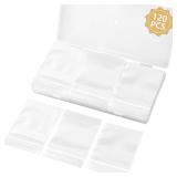 WEGOUP 120 PCS Small Plastic Bags for Jewelry, 2\ x 2.76\in Resealable Clear Poly Baggies, 2.4 Mil Mini Zip Bags for Small Business, Storage, Gifts, Candy, Screwsin